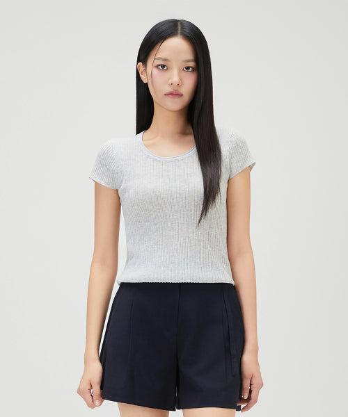MIXXO MIXXO Scoop Neck See-Through Knitwear S