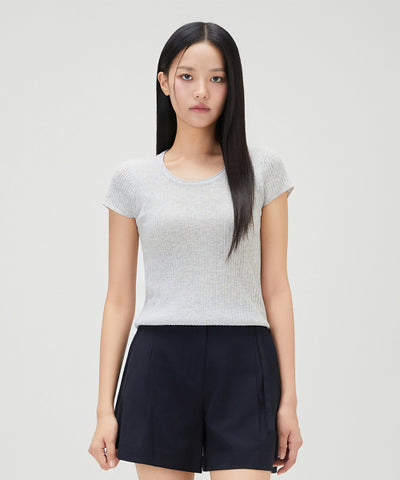 MIXXO Scoop Neck See-Through Knitwear S