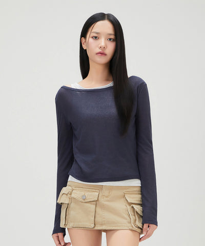 MIXXO T-Shirt Layered Long-Sleeved C