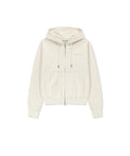 MATIN KIM MATIN KIM Hoodie Zip Up in Ivory