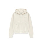 MATIN KIM MATIN KIM Hoodie Zip Up in Ivory
