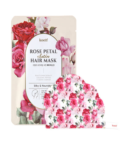 2 Rose Petal Satin Hair Masks (2 servings)