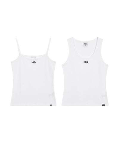 EMIS T-Shirt Sleeveless Top - White