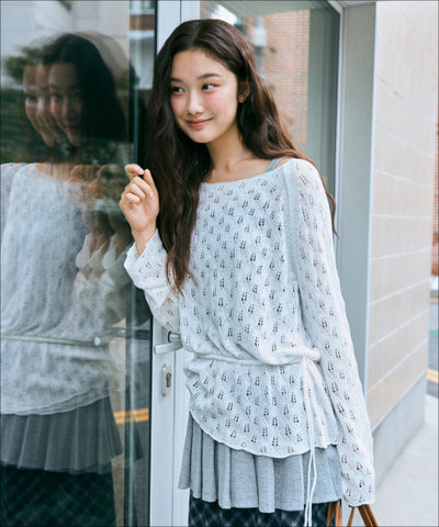 MIXXO Pleated Layered Mini Dress S