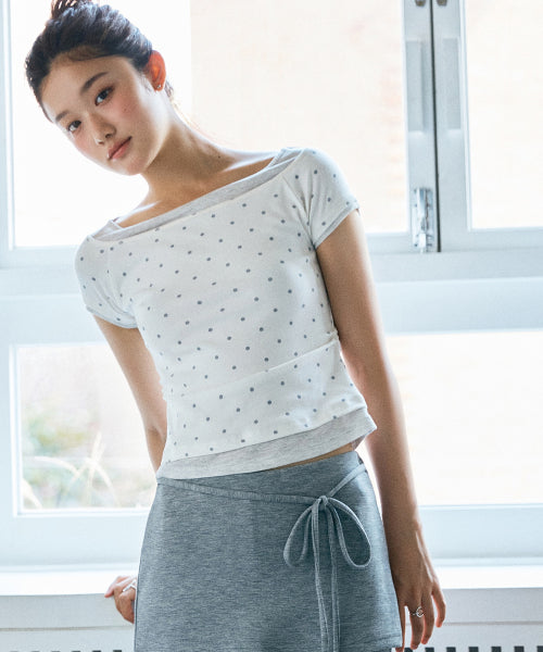 MIXXO MIXXO T-Shirt Boat Neck Layered