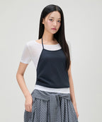 MIXXO MIXXO T-Shirt Tie Halter Layered