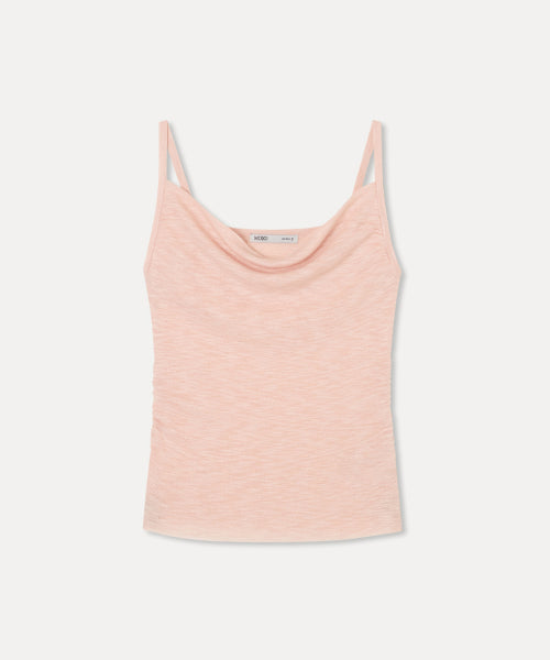 MIXXO MIXXO Cowl Neck See-Through Tank Top Knit - Size S