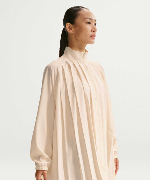 NIKE NIKE Sportswear Oversized Long Sleeve Pleated Mini Dress - Size