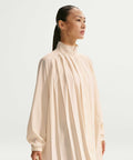 NIKE NIKE Sportswear Oversized Long Sleeve Pleated Mini Dress - Size