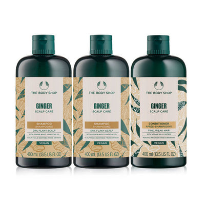 Ginger Scalp Care Shampoo & Conditioner 400ML Set (2 Shampoos + 1 Conditioner) (888161)