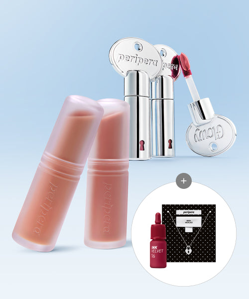peripera peripera Lip Tint Mood Gloy Tint Key 2EA + Mood Blur Balm Stick 2EA
