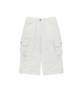MATIN KIM MATIN KIM Crinkle Capri Pants in White