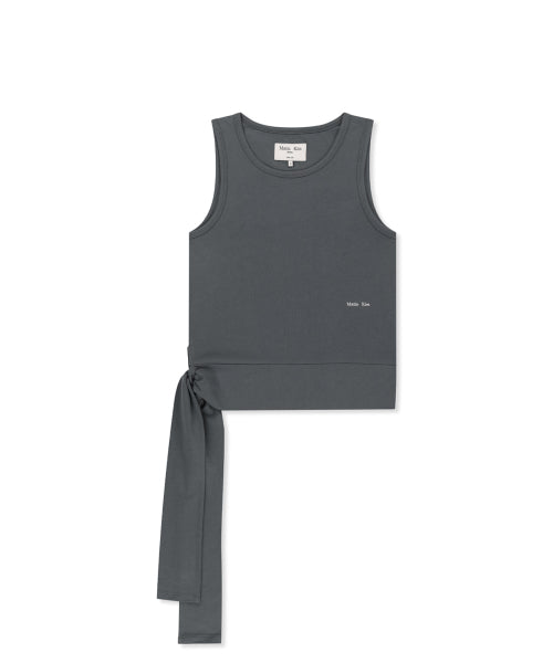 MATIN KIM MATIN KIM HEM TIE DETAIL SLEEVELESS TOP