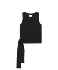 MATIN KIM MATIN KIM HEM TIE DETAIL SLEEVELESS TOP