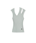 MATIN KIM MATIN KIM Cut Out Sleeveless Knit Top