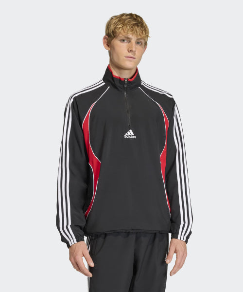 ADIDAS ADIDAS Team Geist Half Zipper Sweatshirt - Black:Red