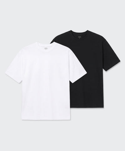 MUSINSA STANDARD Relaxed Fit Crew Neck T-Shirt 2 Pack