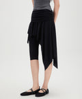 MIXXO MIXXO Shirring Layered Skirt Pants (C, S)