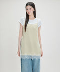 MIXXO MIXXO Lace Satin Layered Dress Size C