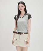 MIXXO MIXXO T-Shirt Collar Neck Color Combination C