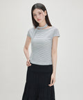 MIXXO MIXXO T-Shirt Striped Tie Short Sleeve