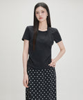 MIXXO MIXXO T-Shirt Cowl Layered Short-Sleeved