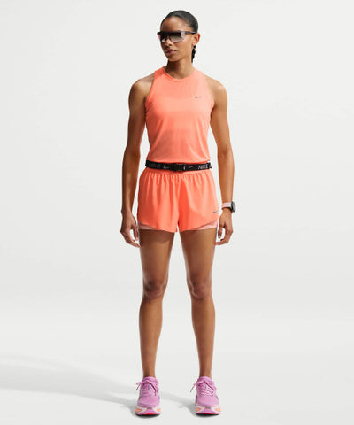 NIKE Swift Dry Fit Mid-Rise 2-in-1 Running Shorts W - Orange Pulse