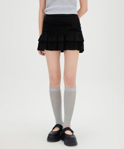 MIXXO Frill Ribbon Miniskirt C/S