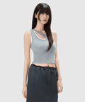 MIXXO MIXXO Cut-out Cap Tank Top S
