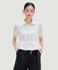 MIXXO MIXXO Shirt Collar String Blouse