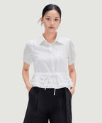 MIXXO MIXXO Shirt Collar String Blouse