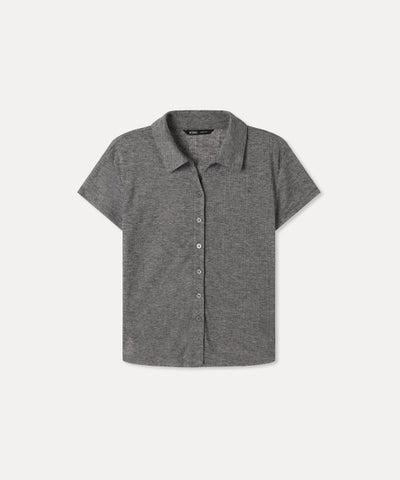 MIXXO T-Shirt Shirt-type Button C