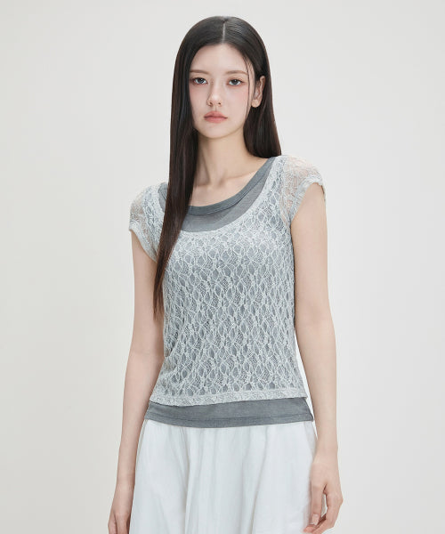 MIXXO MIXXO T-Shirt Lace Layered C