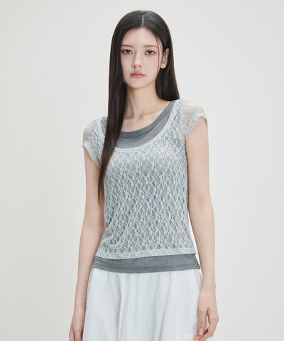 MIXXO T-Shirt Lace Layered C