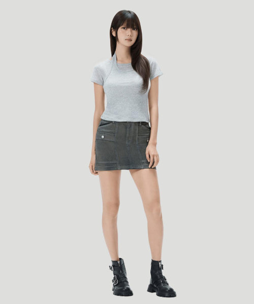 MIXXO MIXXO T-Shirt Halterneck See-Through