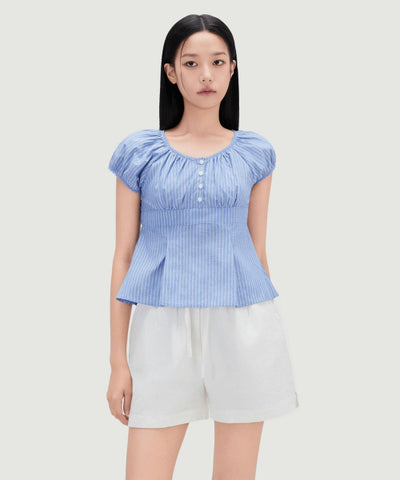 MIXXO Puff Sleeve Blouse