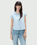 MIXXO MIXXO Shirt Roll-up Striped Short-Sleeved (C)