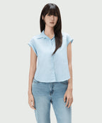 MIXXO MIXXO Shirt Roll-up Striped Short-Sleeved (C)