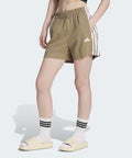 ADIDAS ADIDAS Essential 3-Stripe Lifestyle Woven Short Pants - Khaki