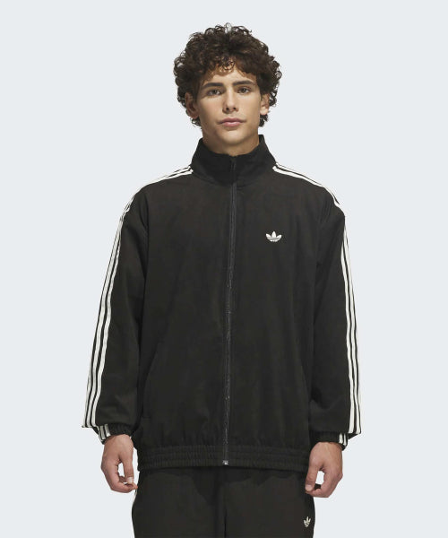 ADIDAS ADIDAS Skateboarding Vintage Super Firebird Track Top - Black: Cream White