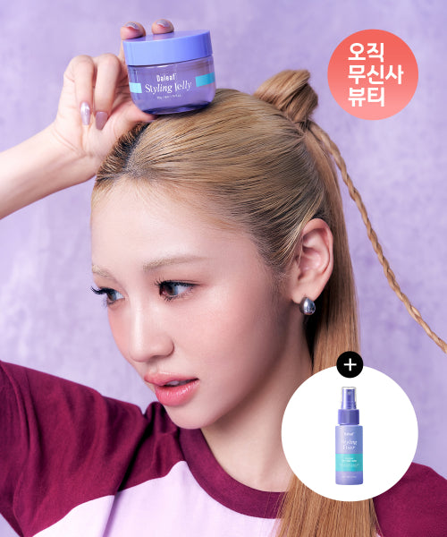 DALEAF Glam Texture Soft Women’s Styling Jelly Wax + Hair Fixer 30ml (Wet/Natural)