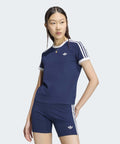ADIDAS ADIDAS 3-Stripe Slim T-shirt - Night Indigo