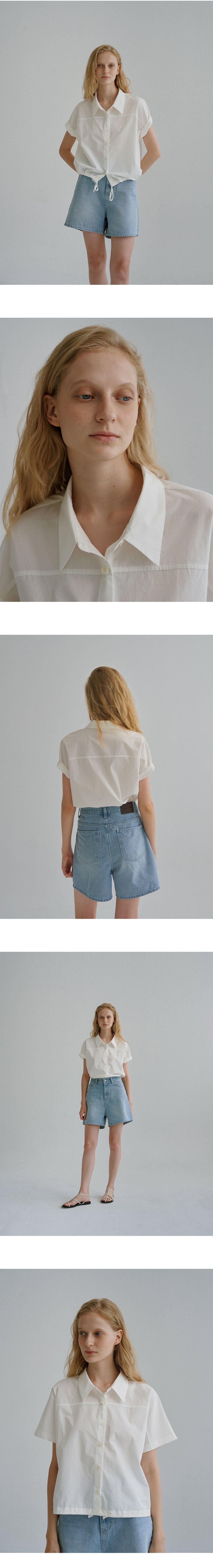 URAGO String cotton blouse_3colors