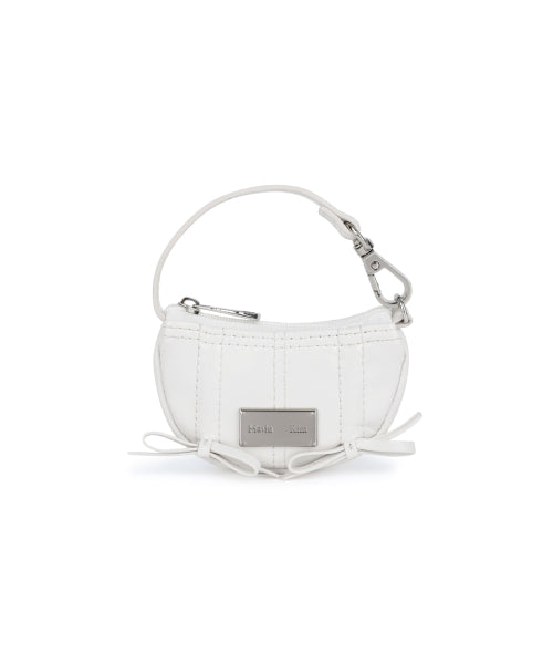 MATIN KIM MATIN KIM Half Shirring Ribbon Charm in Ivory