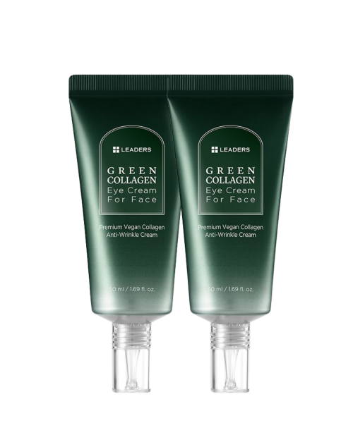 LEADERS COSMETICS [2 items] Leader’s Green Collagen Eye Cream for Face Special Edition 50ml