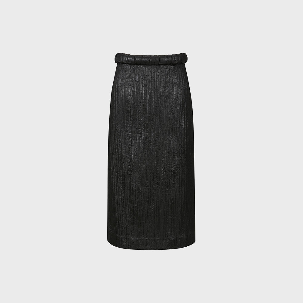 YCH PENCIL SKIRT BLACK (F24SK5041BK)