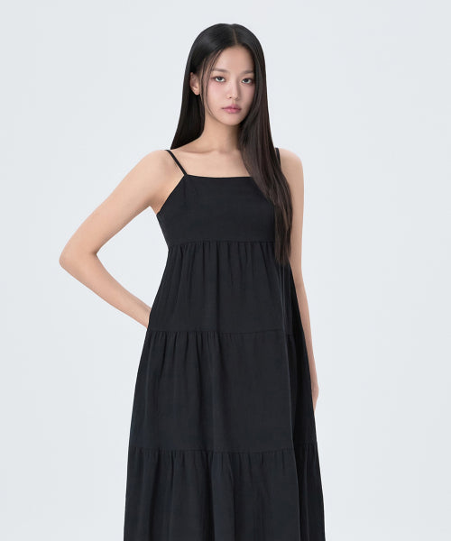 MIXXO MIXXO Tiered Tank Top Long Dress