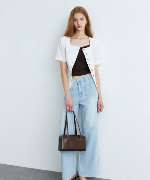 MIXXO MIXXO Denim Wide Flare Pants