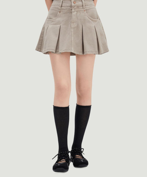 MIXXO MIXXO Denim Pleated Skirt S