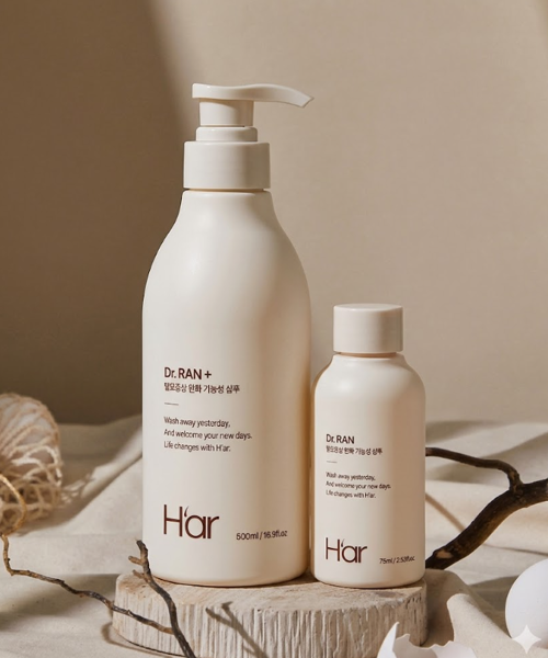 H'AR [Hair loss symptom relief] Dr. Lan egg-derived protein shampoo 500ml 1 box (+ gift: Dr. Lan 75ml)